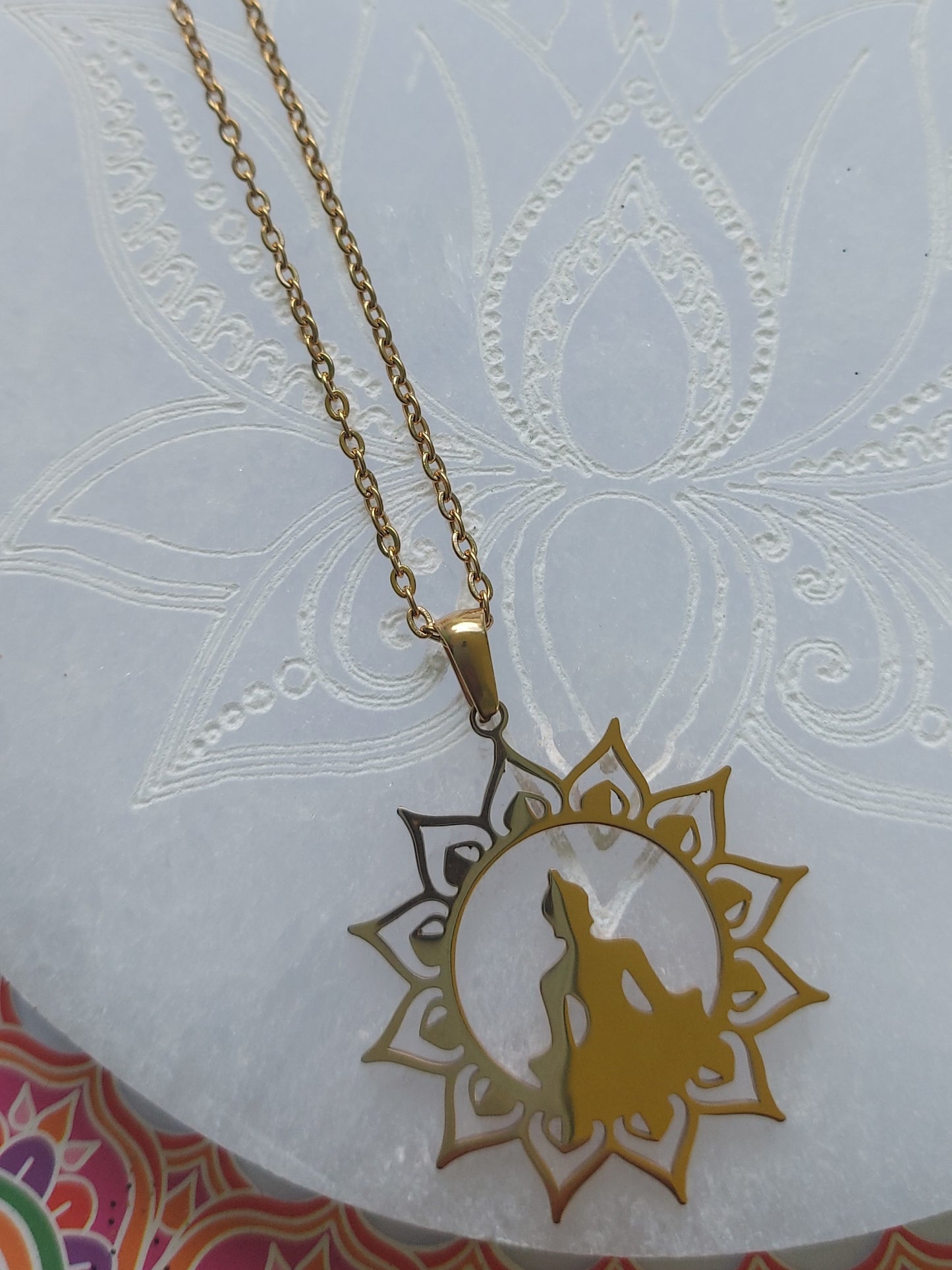 Collier Bouddha en Acier Inoxydable